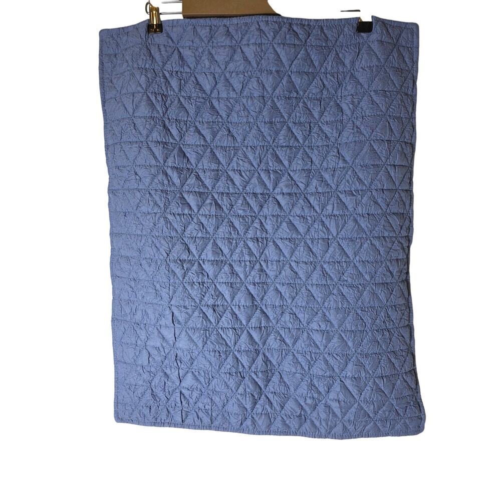 LEVTEX HOME Blue Lightweight Soft Quilted STANDARD Pillow Shams Set of 2